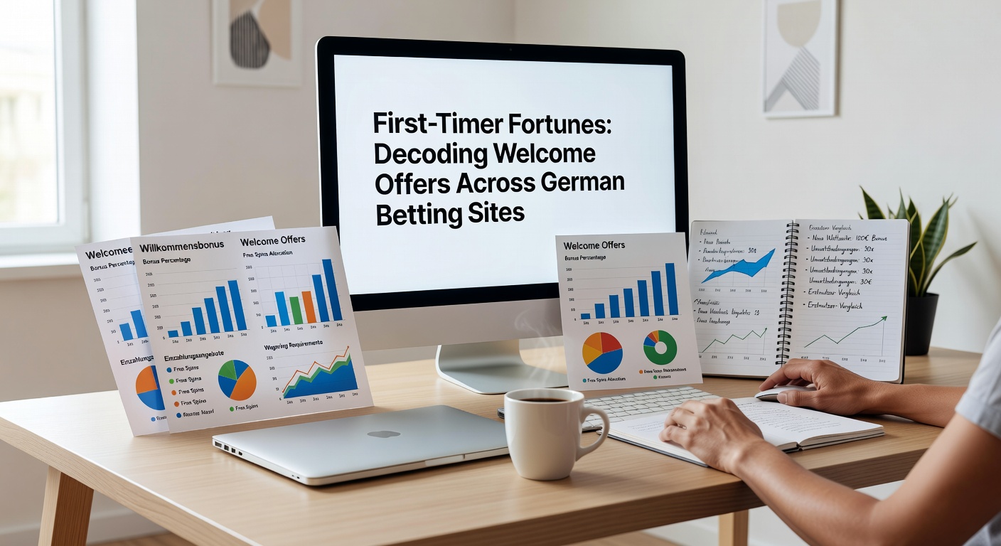 Tabelle mit detailliertem Vergleich von Willkommensboni, Umsatzanforderungen und Mindesteinzahlungen bei deutschen Wettanbietern