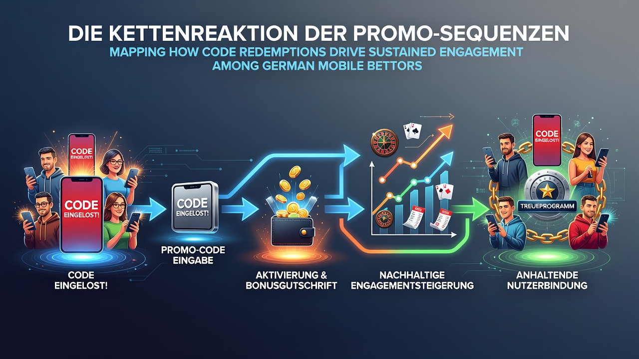 Visualisierung von Promo-Code-Sequenzen und deren Einfluss auf Nutzerbindung in mobilen Wett-Apps